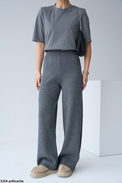 Jose Clothing Limitovaná edice krémově zbarvených prémiových úpletových kalhot