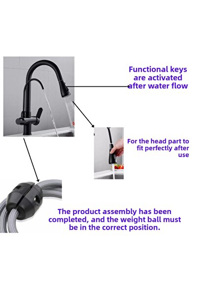 FLEKO Purified Spiral Pull-out Kitchen Faucet