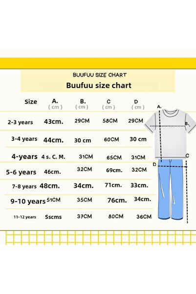 BUUFUU Fodros pamut hosszú ujjú felső és alsó dupla lány szett
