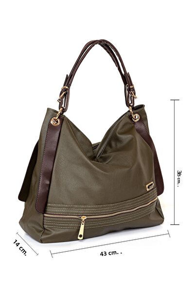 Solo Bag Γυναικεία πράσινη μαλακή δερμάτινη τσάντα ώμου