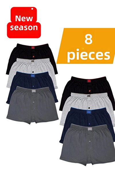 KEYAL ملابس داخلية رجالية من القطن الممشط من Tutku، 8 قطع ملونة