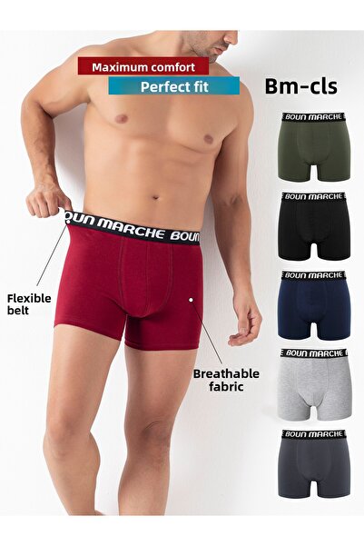 BOUN MARCHE Ανδρικό Boxer Lycra Premium Κουτί 6 τεμαχίων JONES
