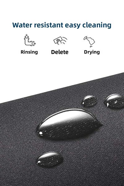 COZY SENSE لوحة ماوس سوداء - مقاس 24 × 29 سم، مخيطة، ملحقات لوحة المفاتيح والكمبيوتر اللوحي