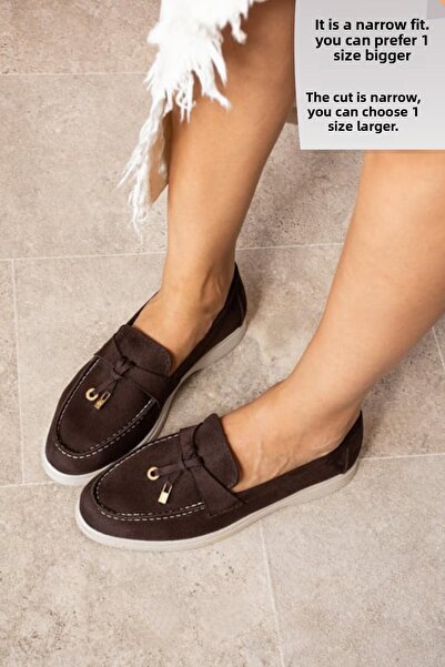 diclepolat Кафяви велурени дамски обувки Woller