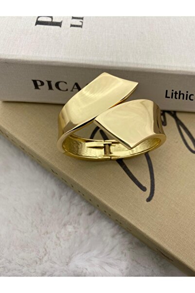 Hedef Bijuteri Special Series Gold Color Cross Interlocking Bracelet