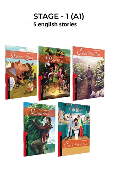 Kapadokya Yayınları مجموعة قصص إنجليزية للصف السادس والسابع والثامن، المستوى ...