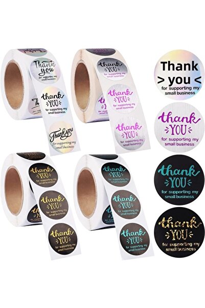 anka design استيكر شكرا 2.5 سم 48 قطعة - مختلط -