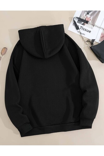 caddekombin Μαλακό φούτερ Smiley με στάμπα προσώπου