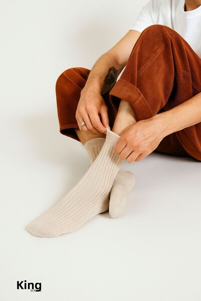 KRAL SOCKS 6 Pairs Lambswool Wool Socks - Thermal Effect Men's Winter Ebruly