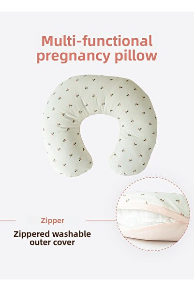 kitikate وسادة الرضاعة الطبيعية متعددة الوظائف من تاوكى باللون الوردي