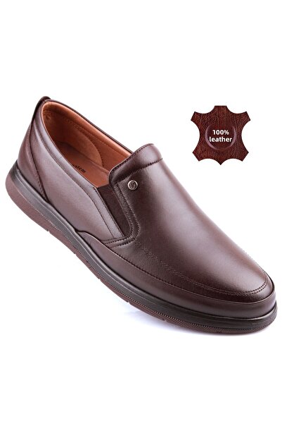 DETECTOR Inner Outer Genuine Leather Full Orthopedic Comfort Gel Sole Casual Men's Shoes