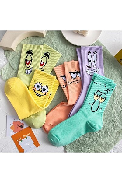 dm del more Κάλτσες Unisex πολύχρωμες κολεγιακές με διαφορετικά σχέδια, πλενόμενες, συσκευασία 5 ζευγών.