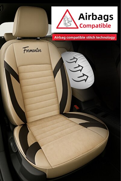 GM-DESIGN Formentor Arm Feather Auto Seat Cover (Toyota Corolla-Auris-Yaris Compatible)