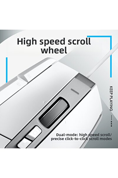 logitech High Performance g G502 X Wired Gaming Mouse - Hero 25K Sensor, White