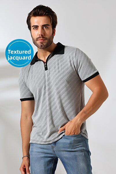 GW Moreno Ανδρικό μπλουζάκι και μπλουζάκι με φερμουάρ Polo γιακά με φερμουάρ και T-shirt - κανονική εφαρμογή