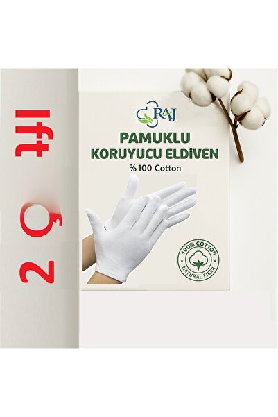 RAJ Gloves -Cotton Protective Gloves 2 Pairs
