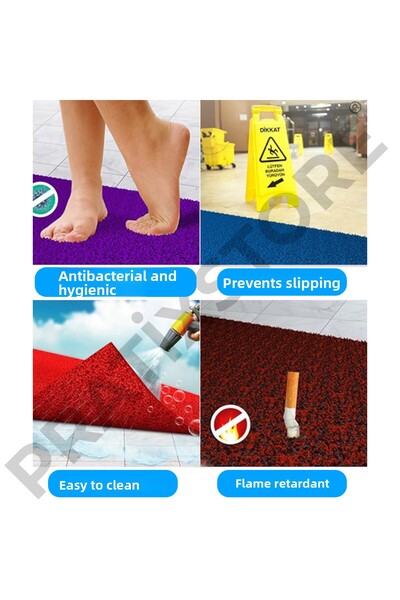 Pratixstore Non-Slip Bath Mat on Wet Floors - Ideal for Hygiene Shower Ablution Sink Door Mat