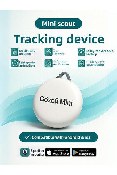 Gözcü Mobil Mini Ios Android Compatible Airtag Historical Location Gps Vehicle Engine Child Hidden Tracking Device