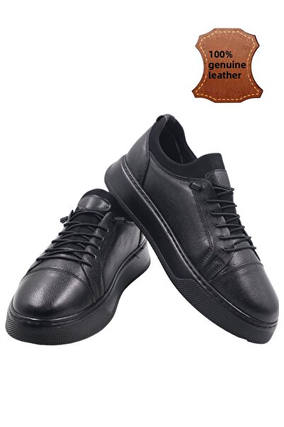 nazenintasarımlar Men's Inner Outer Genuine Leather Ultra Comfortable Lightweight THICK SOLE Seasonal Daily Shoes