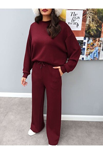 ESRAHELVACI Σετ φόρμας Claret Red Modal