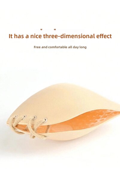 UMTS Υφασμάτινο σουτιέν χωρίς τιράντες, αόρατο, γυναικείο, χρώμα δέρματος, αυτοκόλλητο σουτιέν με κορδόνι