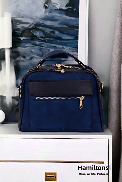 HAMILTON Originální dámská crossbody a kabelka s nastavitelným popruhem, kožená texturovaná tříoká velká stylová kabelka přes rameno a do ruky