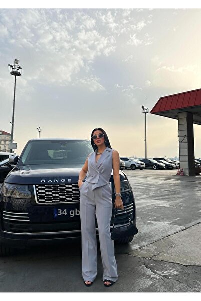 ZF BUTİK Mellény és nadrág öltöny zsebekkel