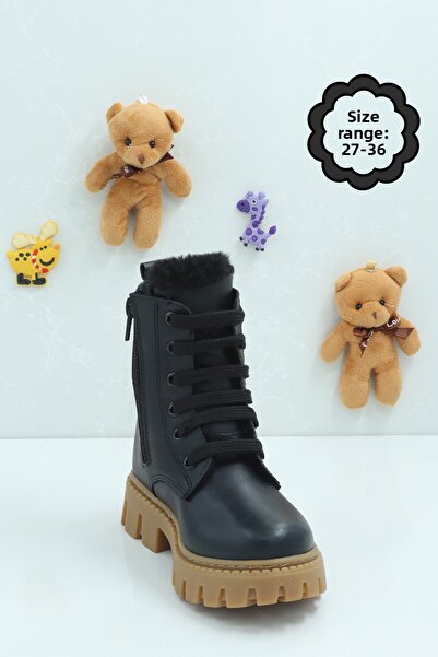 Moda Lime Unisex Παιδικές χειμερινές μπότες - Ζεστή, με επένδυση, χοντρή αντιολισθητική και άνετη σόλα