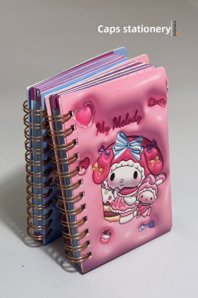 caps مجموعة دفتر ملاحظات صغيرة مكونة من 4 قطع من سانريو (سينامورول، ماي ميلودي، كورومي، بوشاكو) - مجموعة سانريو مكونة من 4 قطع