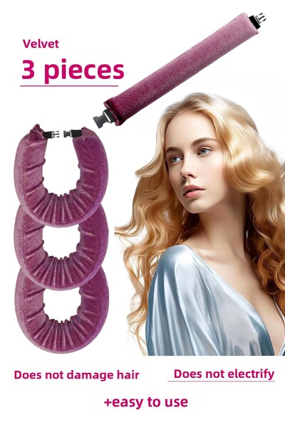 Deko Dekor Coafura Dusty Rose Velvet - Cârnați și ondulator fără căldură