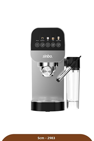 Sinbo Scm-2983 Espresso Coffee Machine Built-In Milk Tank 20 Bar Barista Lever
