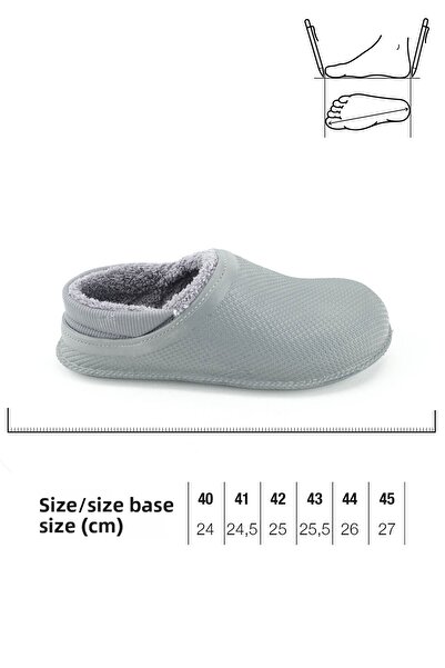 GEZER Ανδρικές χειμερινές παντόφλες Eva με βελούδινη σόλα για το σπίτι και τον κήπο