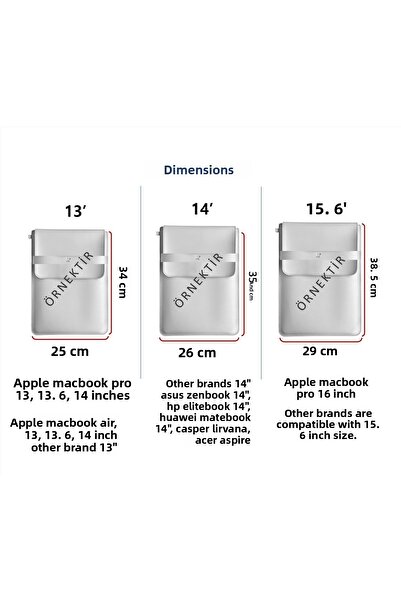 YOUC Design Αδιάβροχη θήκη φορητού υπολογιστή MacBook Pro Air 13' 14' 15' ιντσών, Θήκη φορητού υπολογιστή από τεχνητό δέρμα Vegan