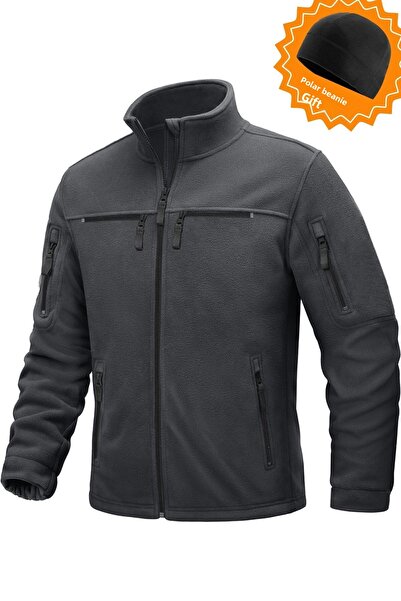 GHASSY CO. Ghassy Co. Warm Tactical Sport Multi 6 Pocket Functional Thermal Fleece Jacket