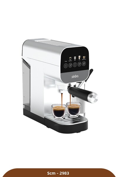 Sinbo Scm-2983 Espresso Coffee Machine Built-In Milk Tank 20 Bar Barista Lever