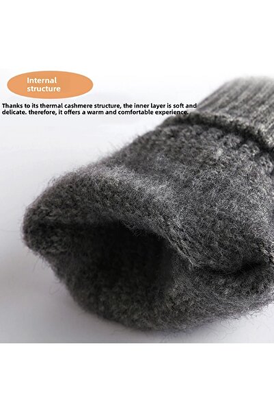 Alazpay High Quality Outdoor Skiing Hiking Thermal Windproof Cashmere Wool Winter Gloves