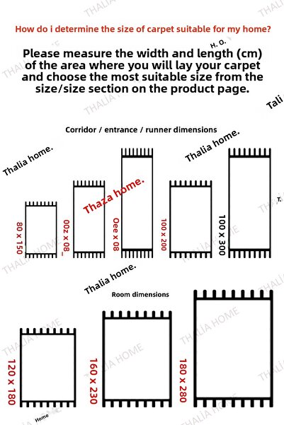 Thalia Home Non-Slip Based Washable Printed Runner Carpet Kitchen Rug