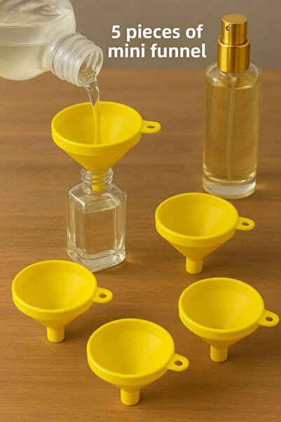 Rotanev 5Pcs Practical Multipurpose Yellow Cologne Perfume Oil Bottle Filler ...