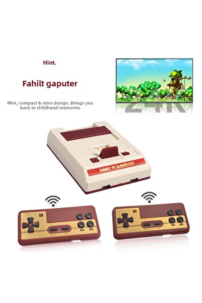 Choice عصا ألعاب فيديو صغيرة جديدة من FC 4K HD مع جهاز تحكم عن بعد لاسلكي للتوصيل والتشغيل محاكي كلاسيكي قديم...