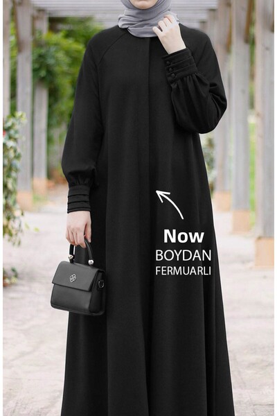 suhneva Mina Full Length Stamp Coat - Black