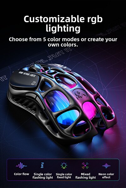 Gravastar GravaStar Mouse Mercury M2 :PAW3395, 26000 DPI, 650 IPS, 82 hrs battery, 1.5-hr charge, gaming-ready