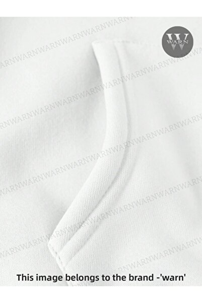 warn Φούτερ με κουκούλα 3 νήματα, χειμερινό Unisex, βαμβακερό, χοντρό