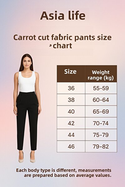 Asia Zr Fabric Pants with Front Plies