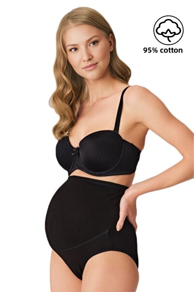 LİRONA 3 db-os csomag LIRONA 23582 teljesen passzoló női pamut lycra puha kismama magas derekú bato bugyi