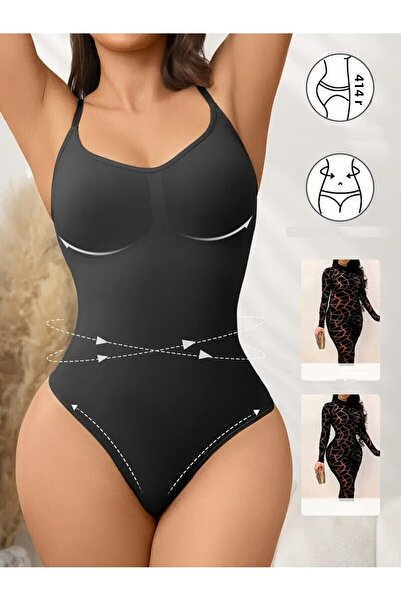 MİSTİRİK Mimola Model 3 Zone Effective Knitted Fabric Structure String Body Black Color042