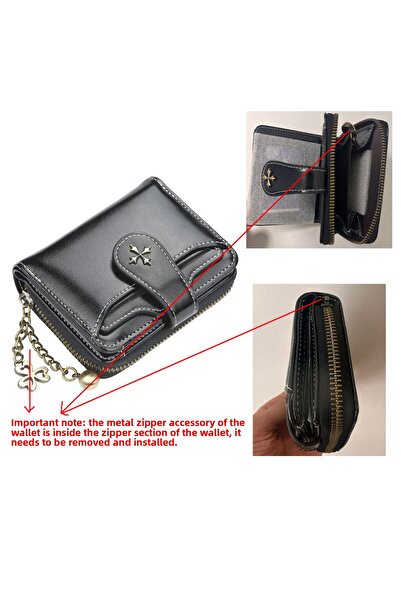 baellerry Women's Italian Rivalli Card Holder Short Wallet Metal Accessory