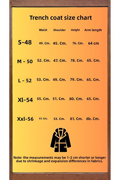 Costtum Men's Wear Waterproof Regular Fit Double Breasted Trench Coat