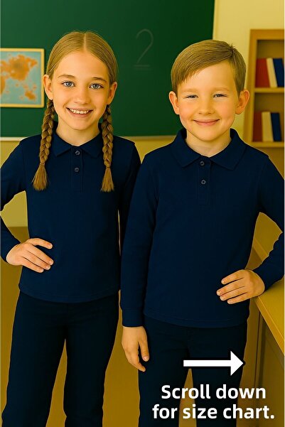 chulfa hosszú ujjú iskolai egyenruha édes póló unisex 1 db