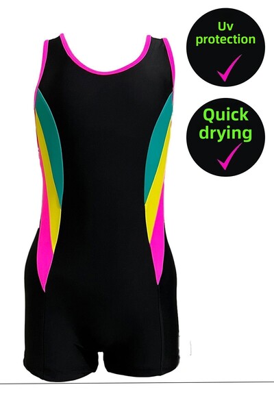 CUPSEA Κοριτσίστικο μαγιό με σορτς 40 Factor Sun Uv Protection