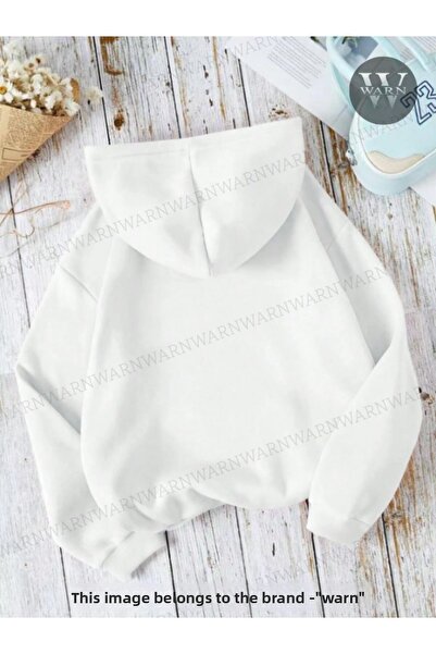 warn Φούτερ με κουκούλα 3 νήματα, χειμερινό Unisex, βαμβακερό, χοντρό